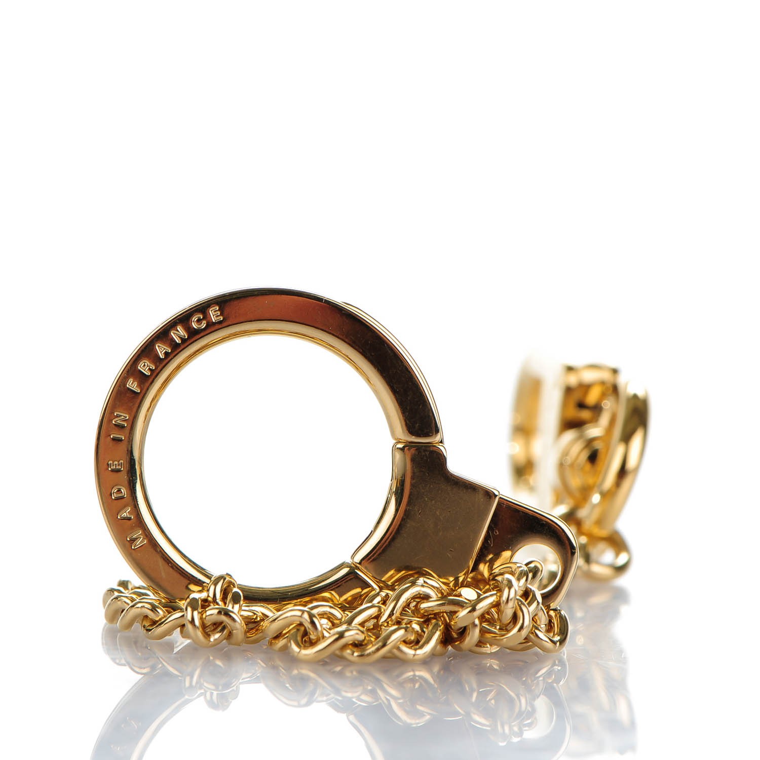 LOUIS VUITTON Pochette Extender Key Ring Gold 217886