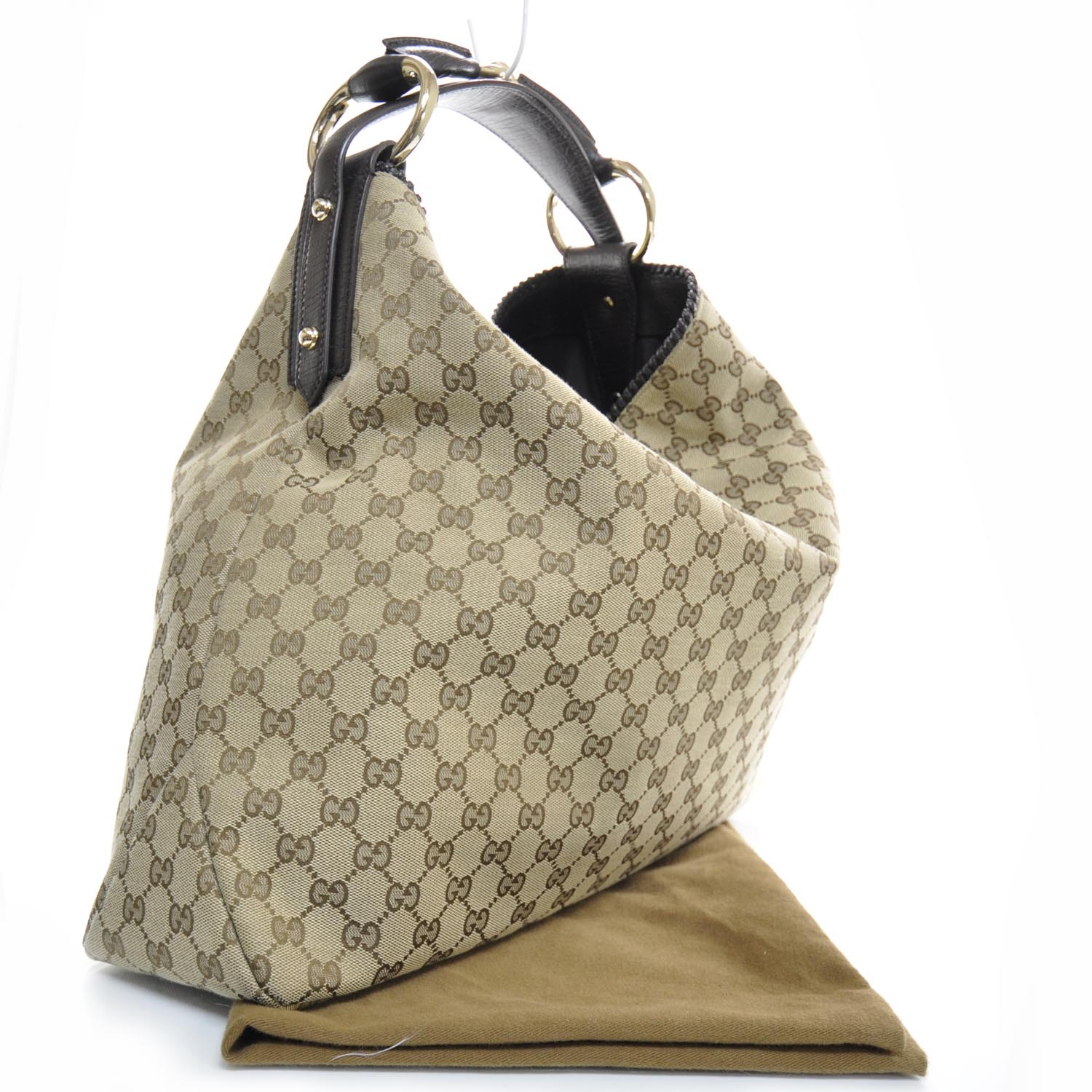 GUCCI Monogram Large Horsebit Chain Hobo 24082