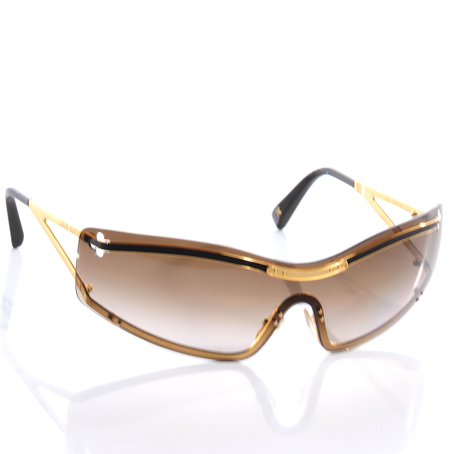 LOUIS VUITTON LV Clash Square Sunglasses Z1580E Transparent 1031895