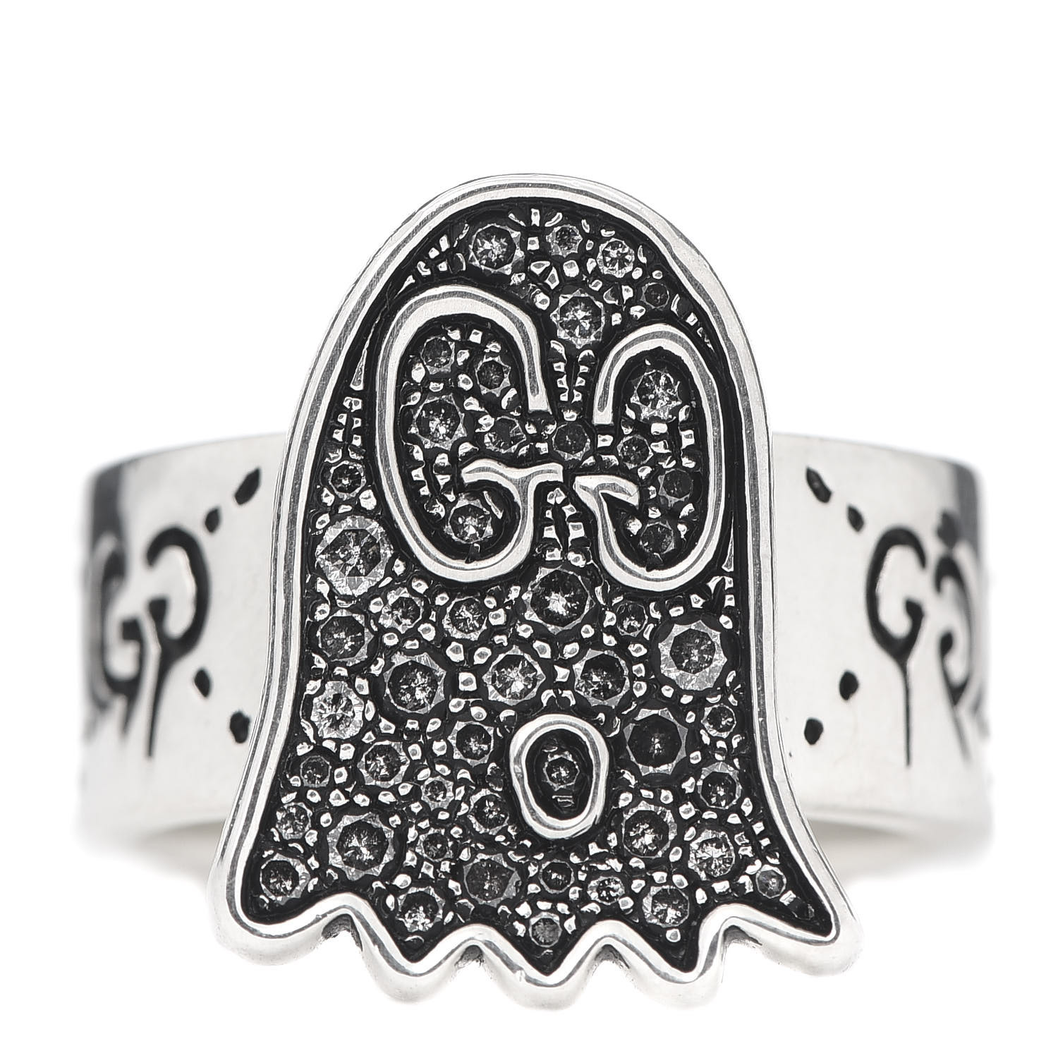 guccighost ring in silver