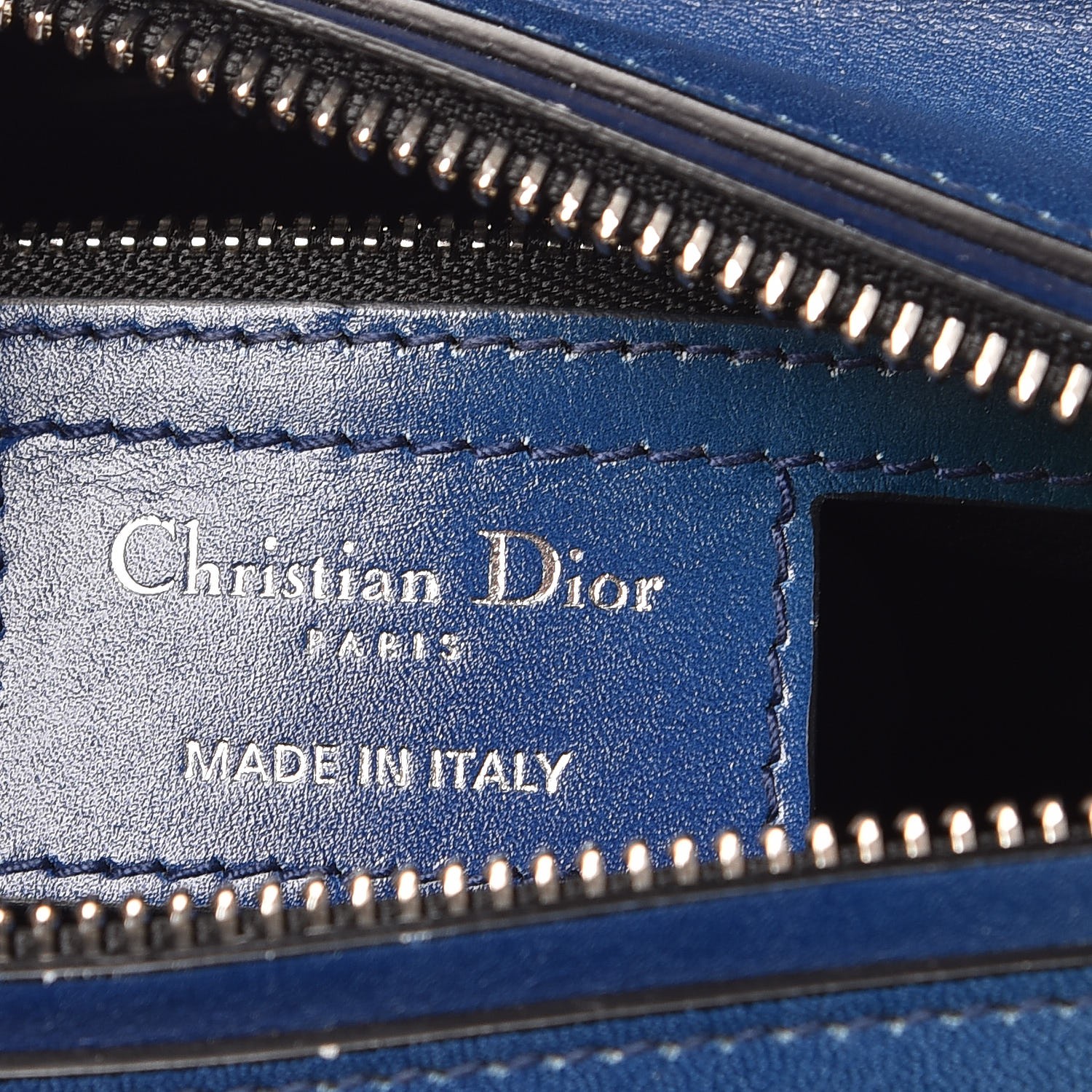 CHRISTIAN DIOR Box Calfskin Gradient Medium Lady Dior Purple Blue Green ...