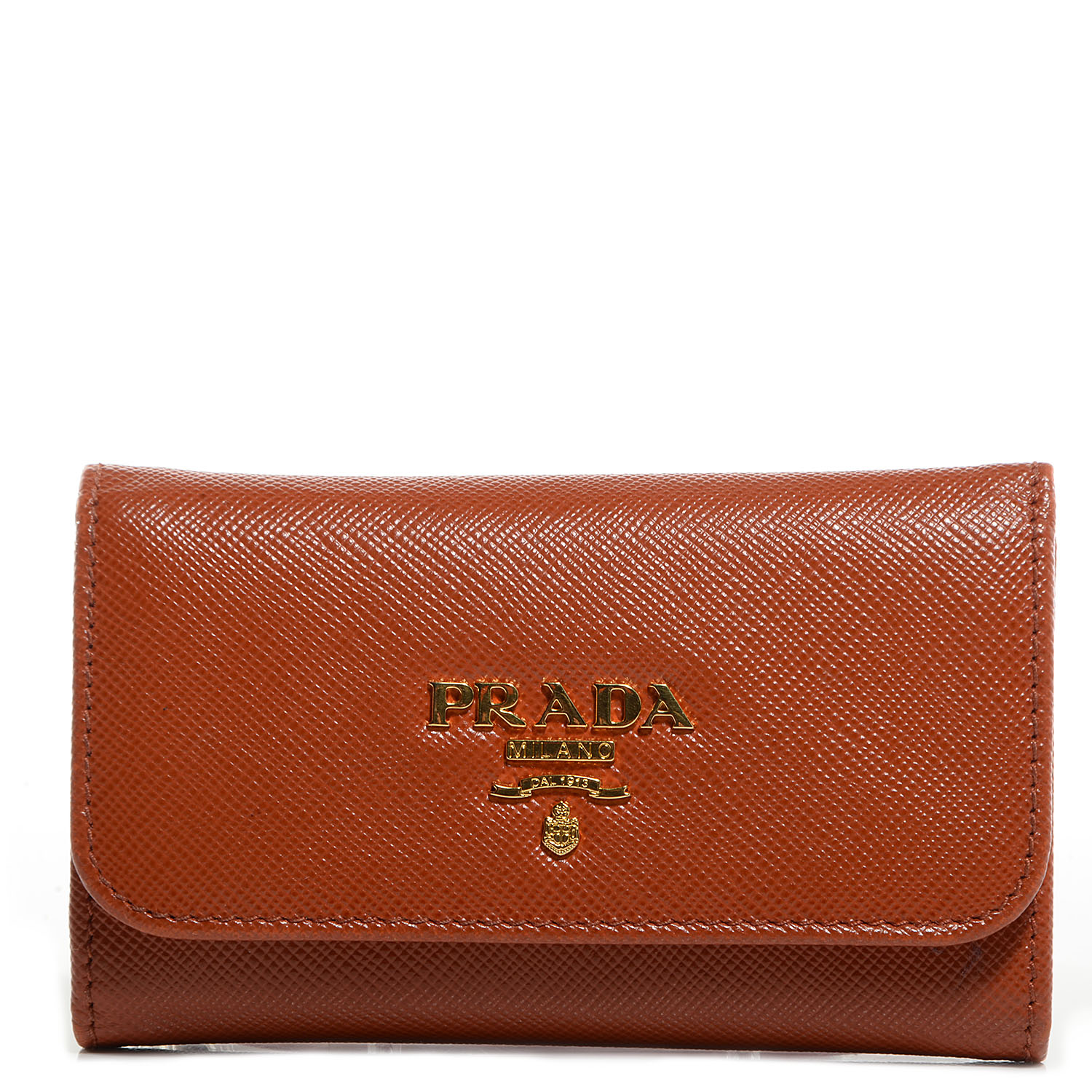 prada saffiano key holder