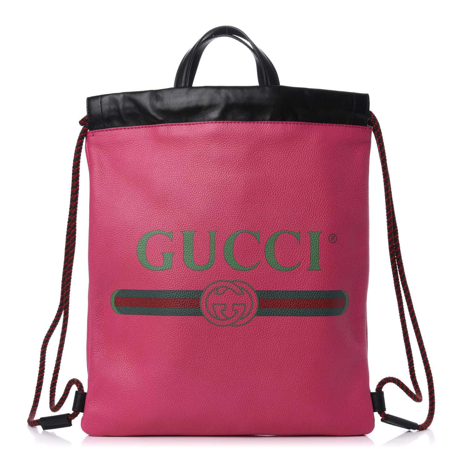 pink drawstring backpack