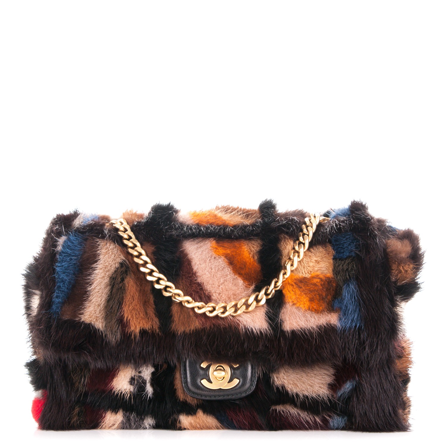 mink fur bag