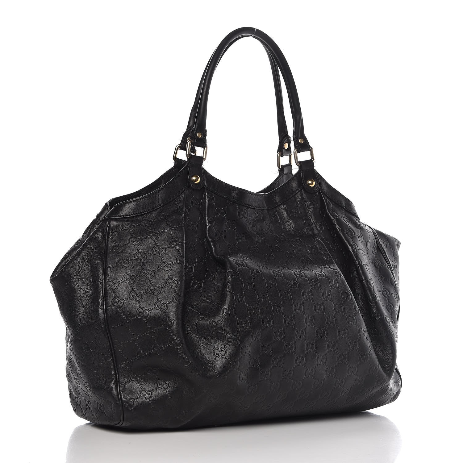 GUCCI Guccissima Large Sukey Tote Black 340593