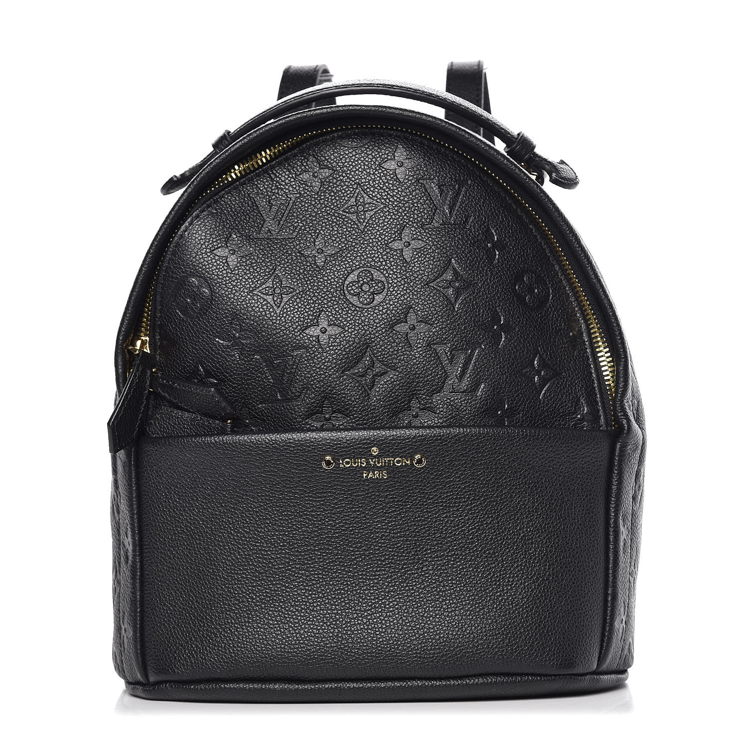 louis vuitton black leather backpack