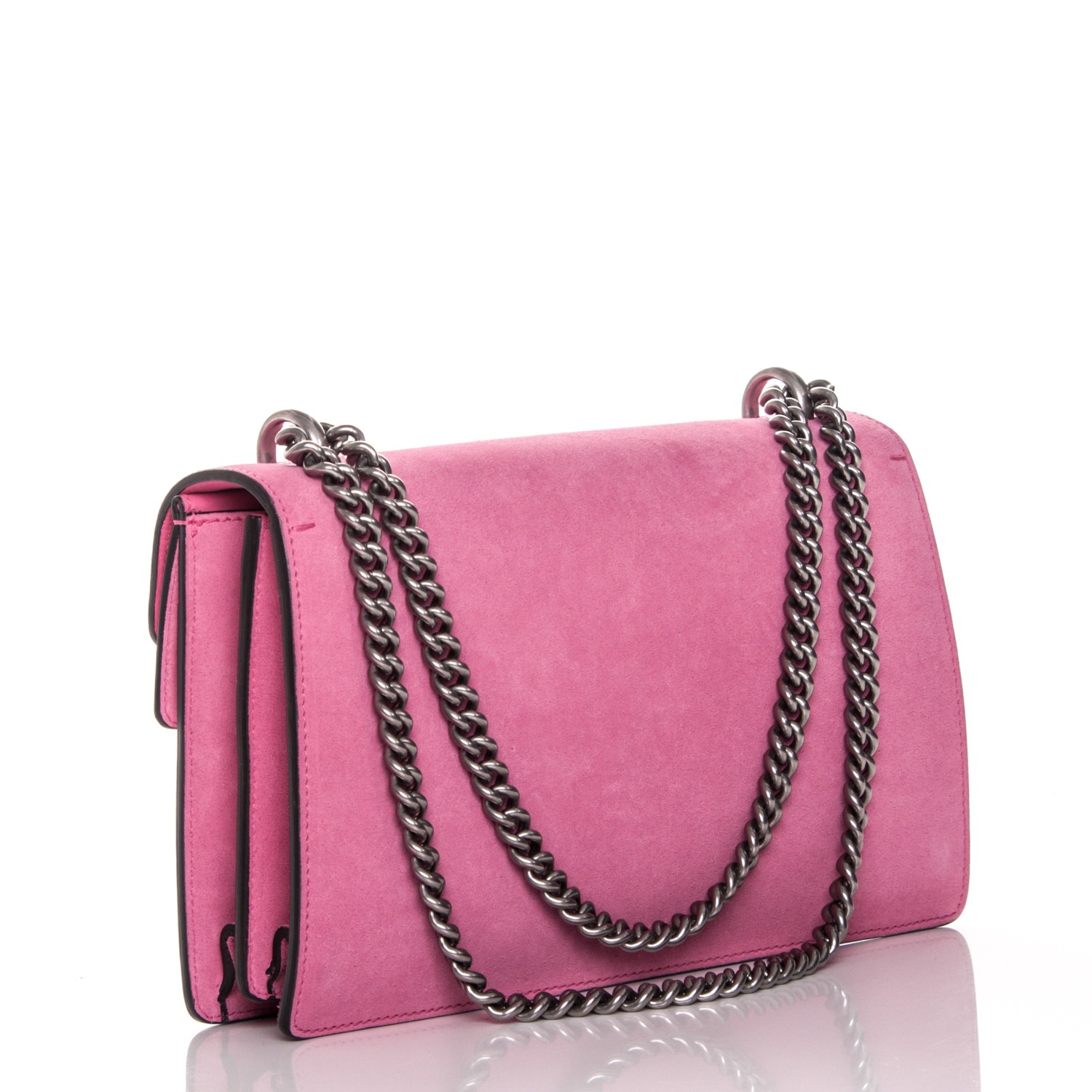 GUCCI Suede Small Dionysus Shoulder Bag Pink 182911