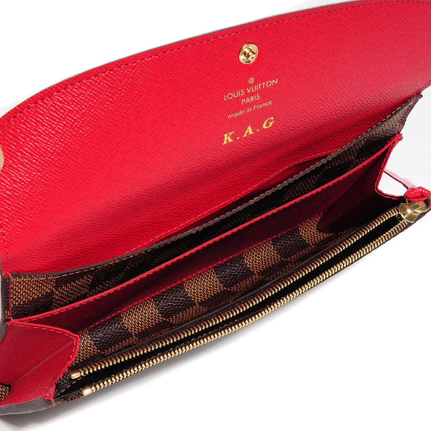 Louis Vuitton, Bags, Authentic Louis Vuitton Emilie Wallet Damier Red