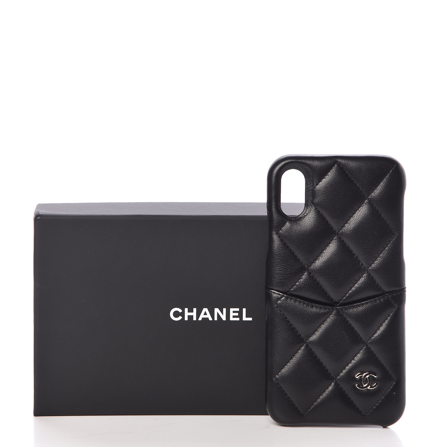 chanel iphone x case wallet