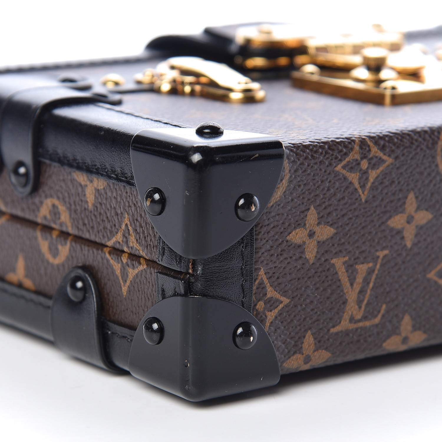 louis vuitton monogram petite malle black