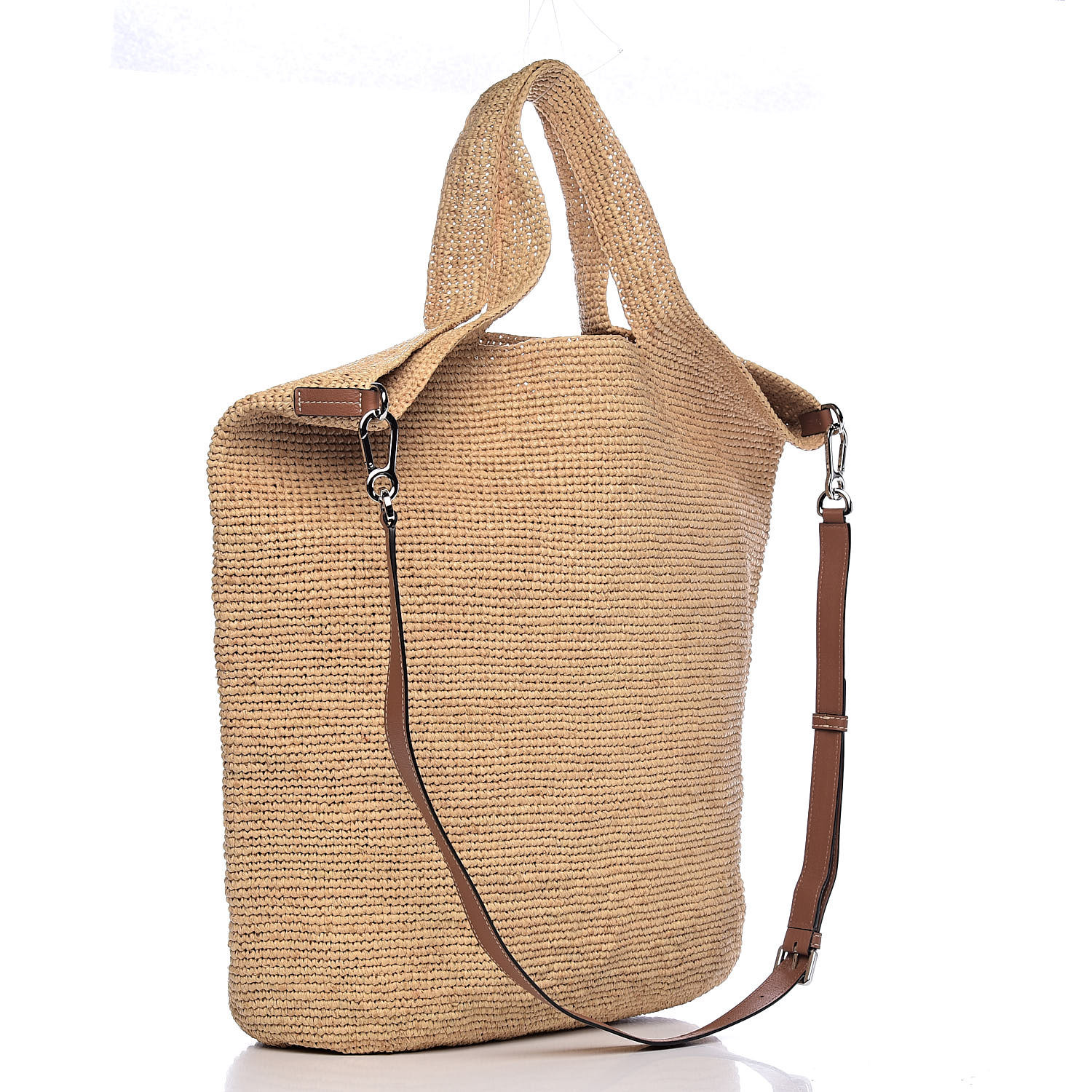 LOEWE Raffia Large Tote Bag Natural Tan 502403