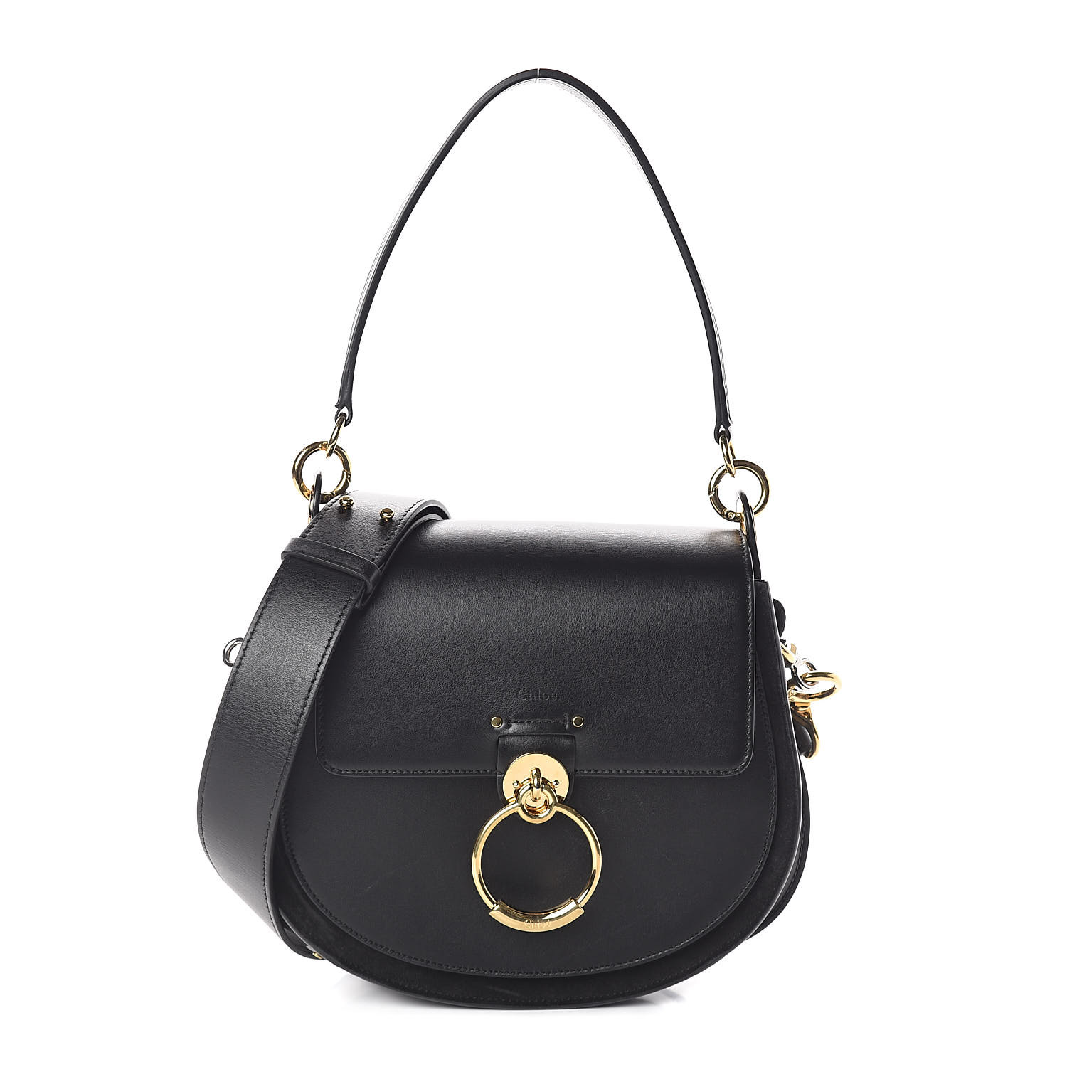 chloe saddle bag black