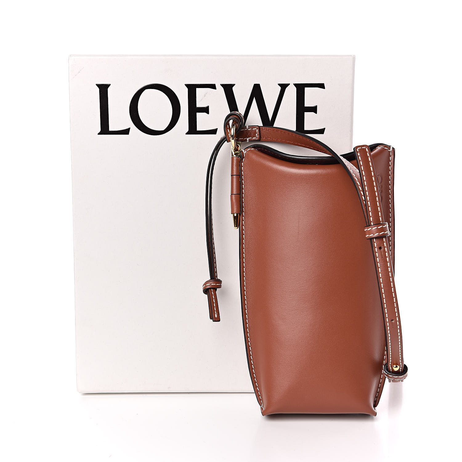 Loewe Smooth Calfskin Gate Pocket Rust