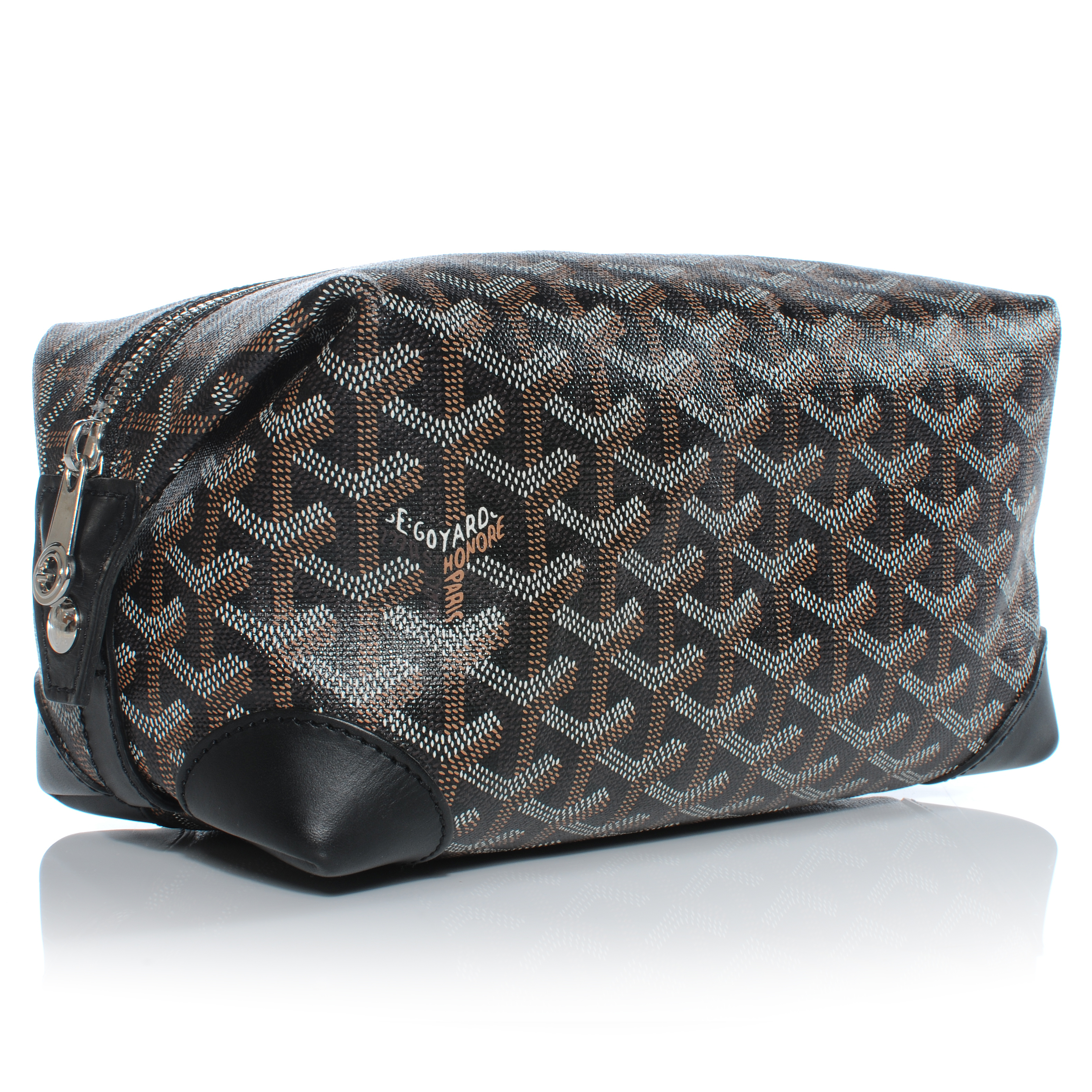 GOYARD Goyardine Boeing 25 Trousse de Toilette Black 41031