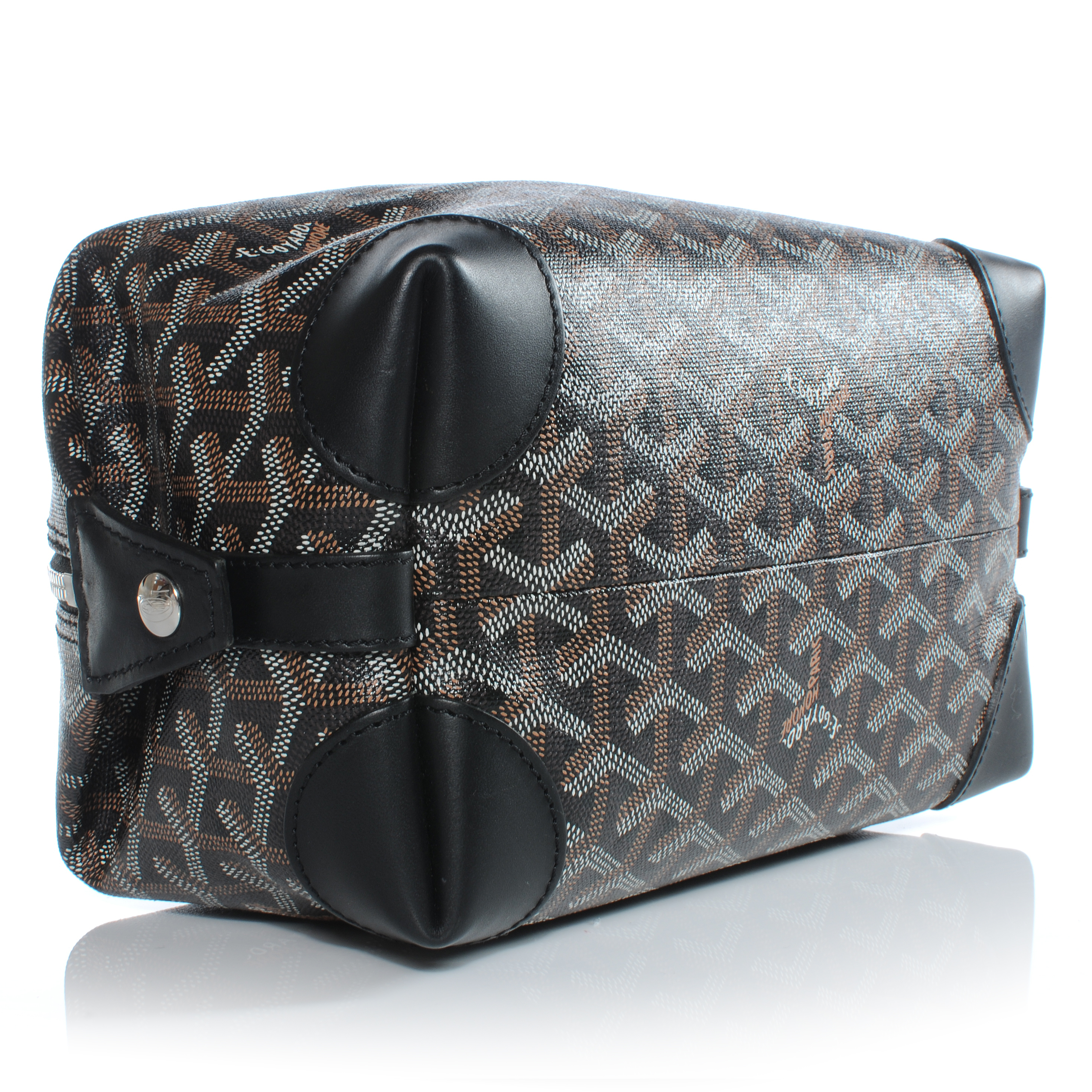 GOYARD Goyardine Boeing 25 Trousse de Toilette Black 41031