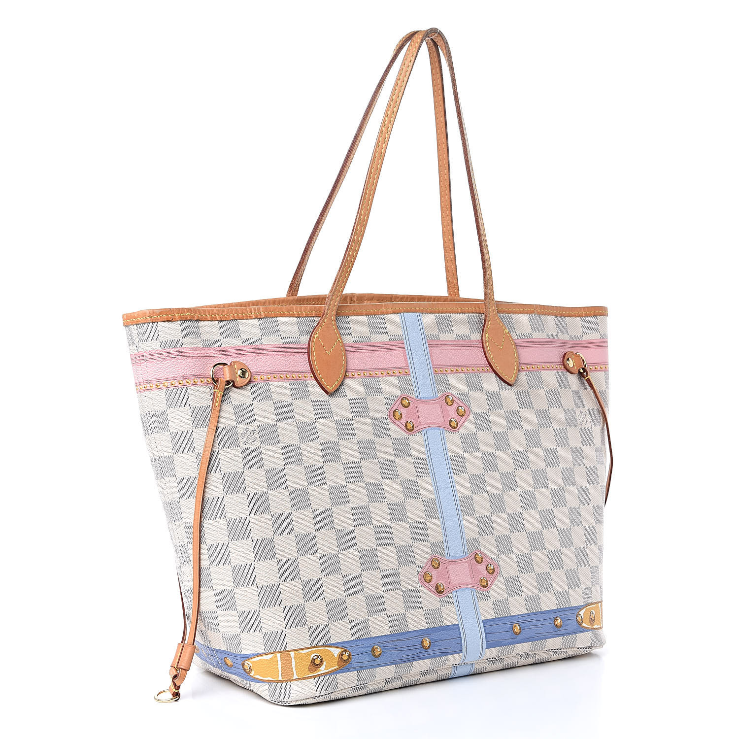 Louis Vuitton Neverfull Monogram Tromp L'oeil Screen MM Pink/Beige Lining  in Canvas/Leather with Brass - US
