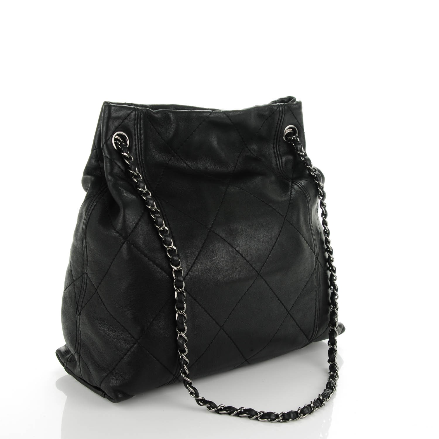 CHANEL Lambskin Soft Touch Shoulder Bag Black 181612 | FASHIONPHILE