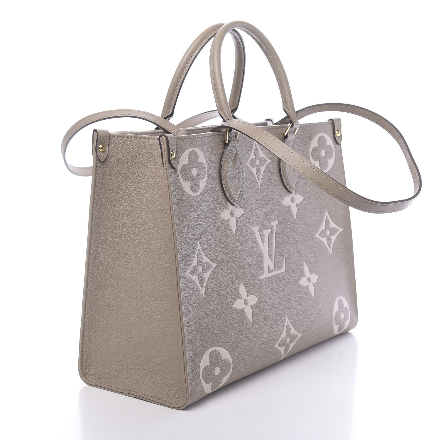 Louis Vuitton Black and Cream Empreinte Giant Monogram OnTheGo MM