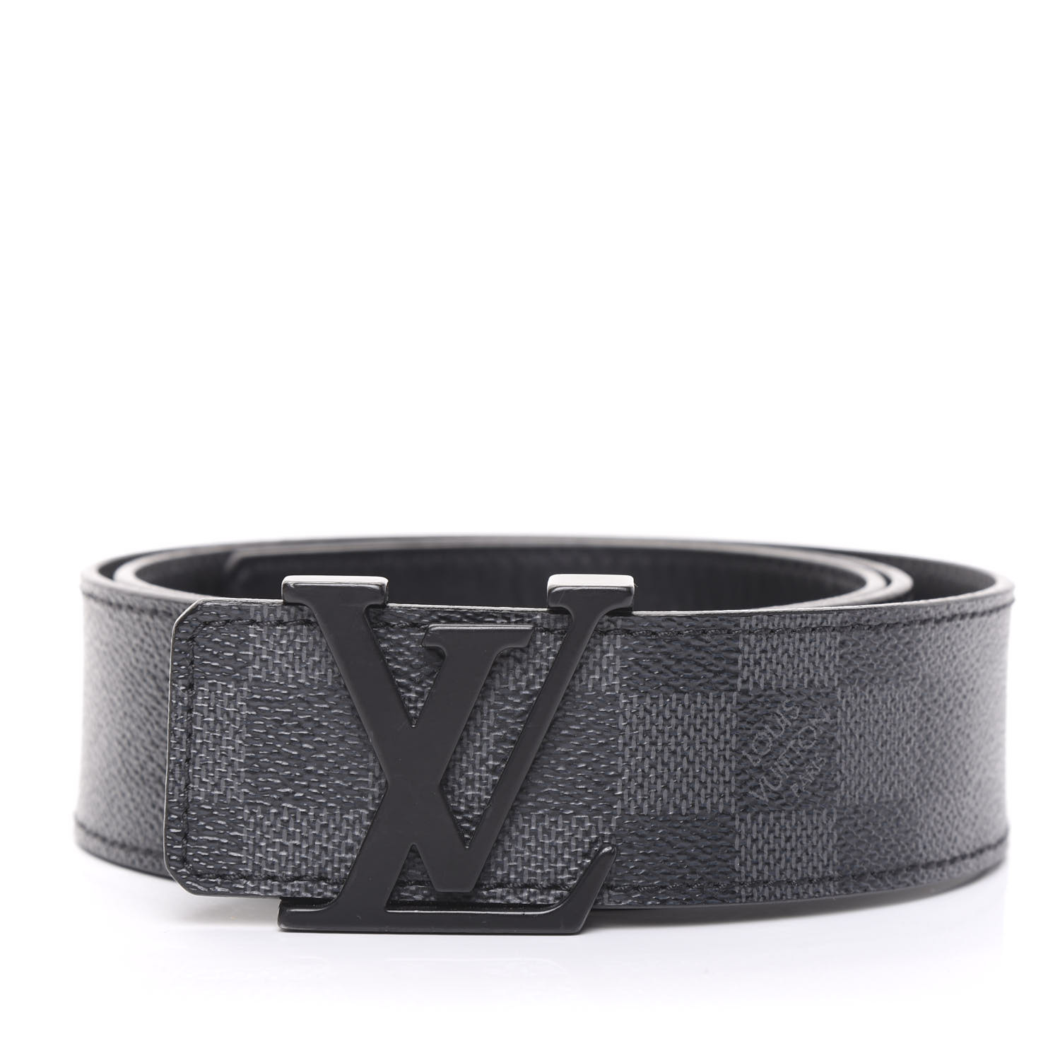 damier graphite belt