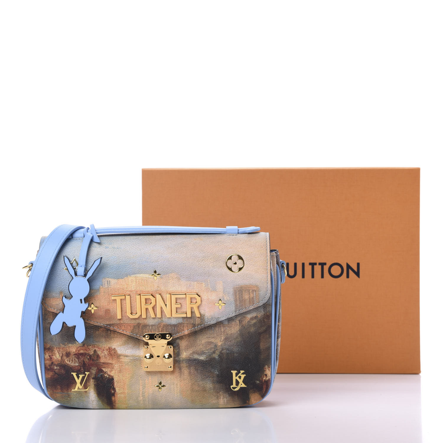 Louis Vuitton Clutch Monet Masters Jeff Koons Periwinkle