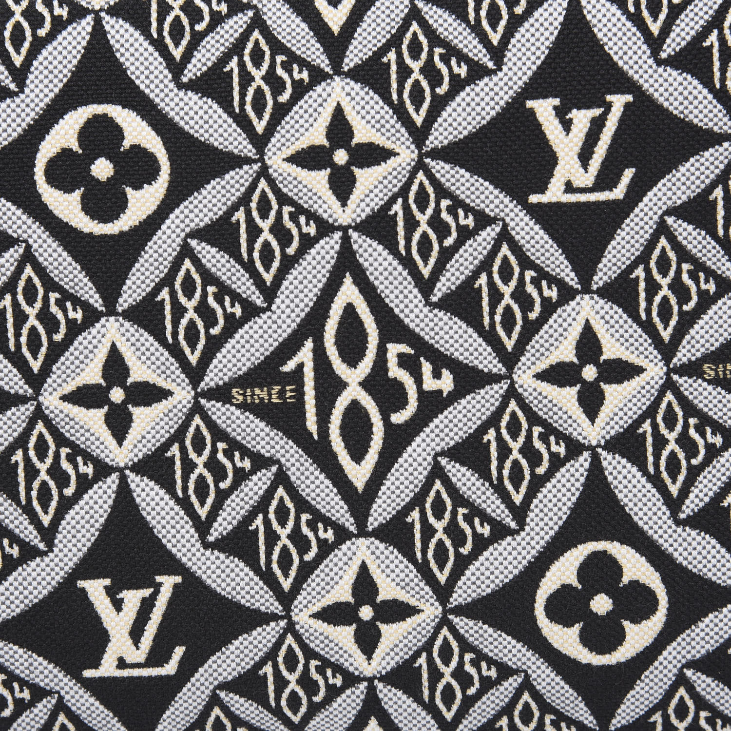 LOUIS VUITTON Jacquard Since 1854 Neverfull MM Grey 583787 | FASHIONPHILE