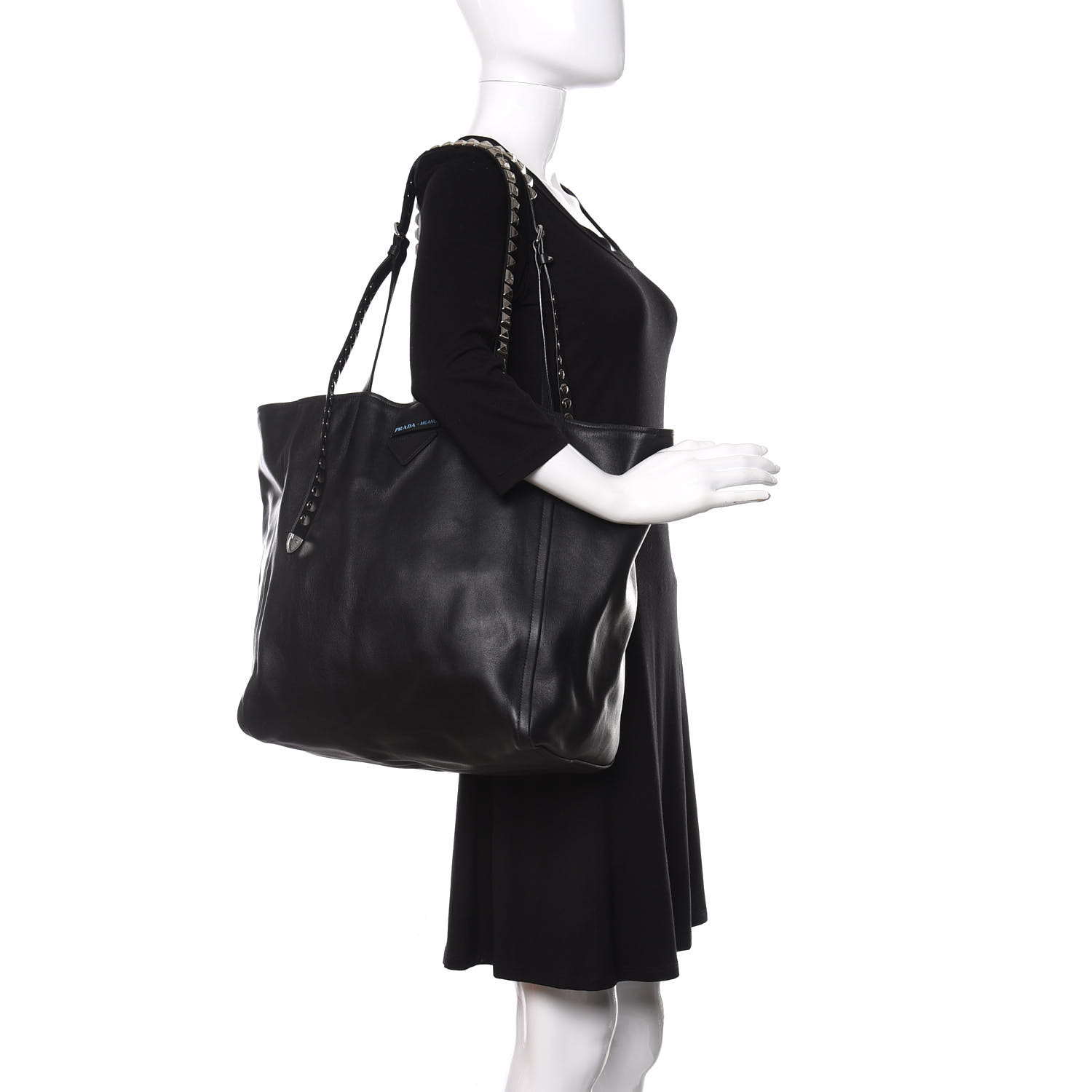 Prada concept small online leather tote