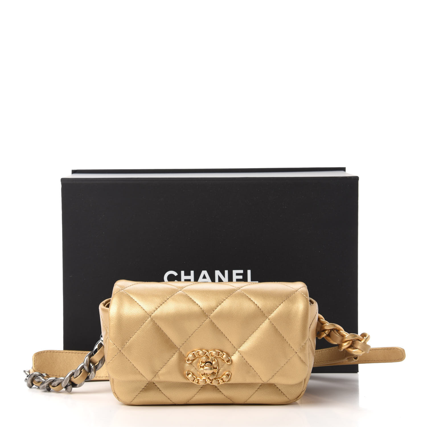 chanel 19 bag yellow