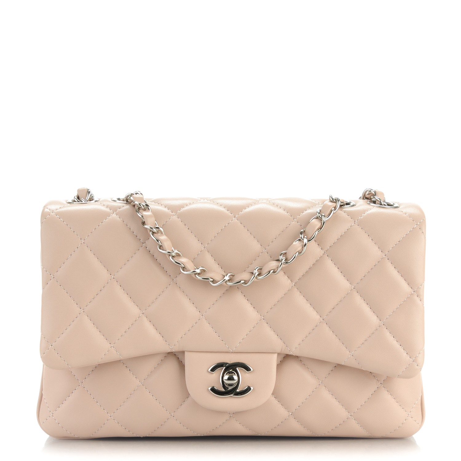 chanel pink lambskin