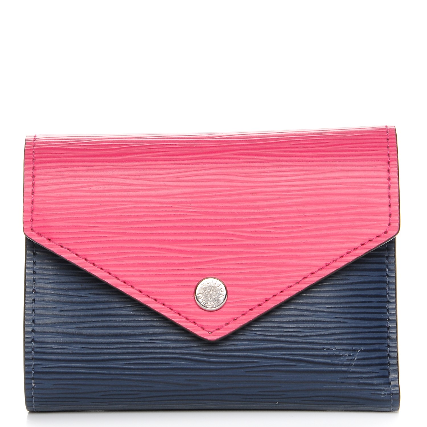 LOUIS VUITTON Epi Victorine Wallet Indigo Hot Pink 222943