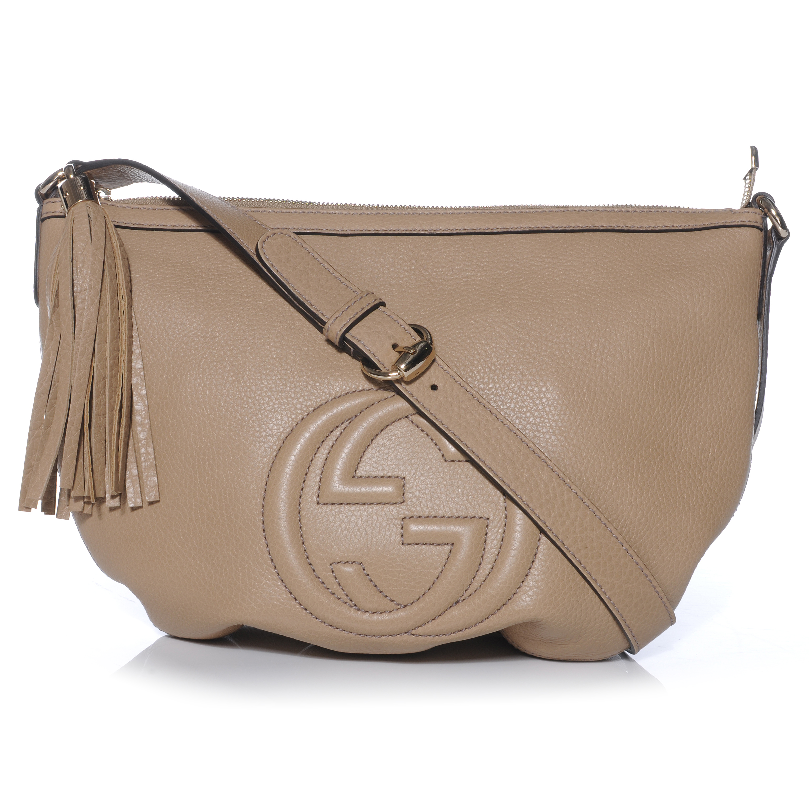 genuine leather gucci soho shoulder bags