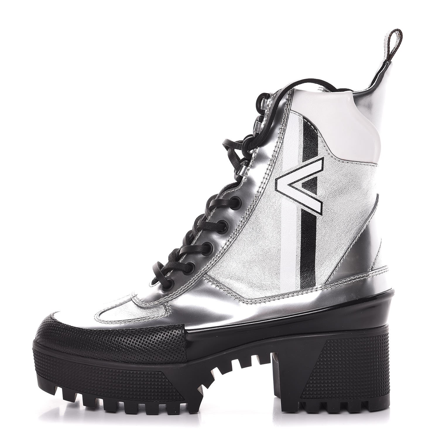 louis vuitton silver boots