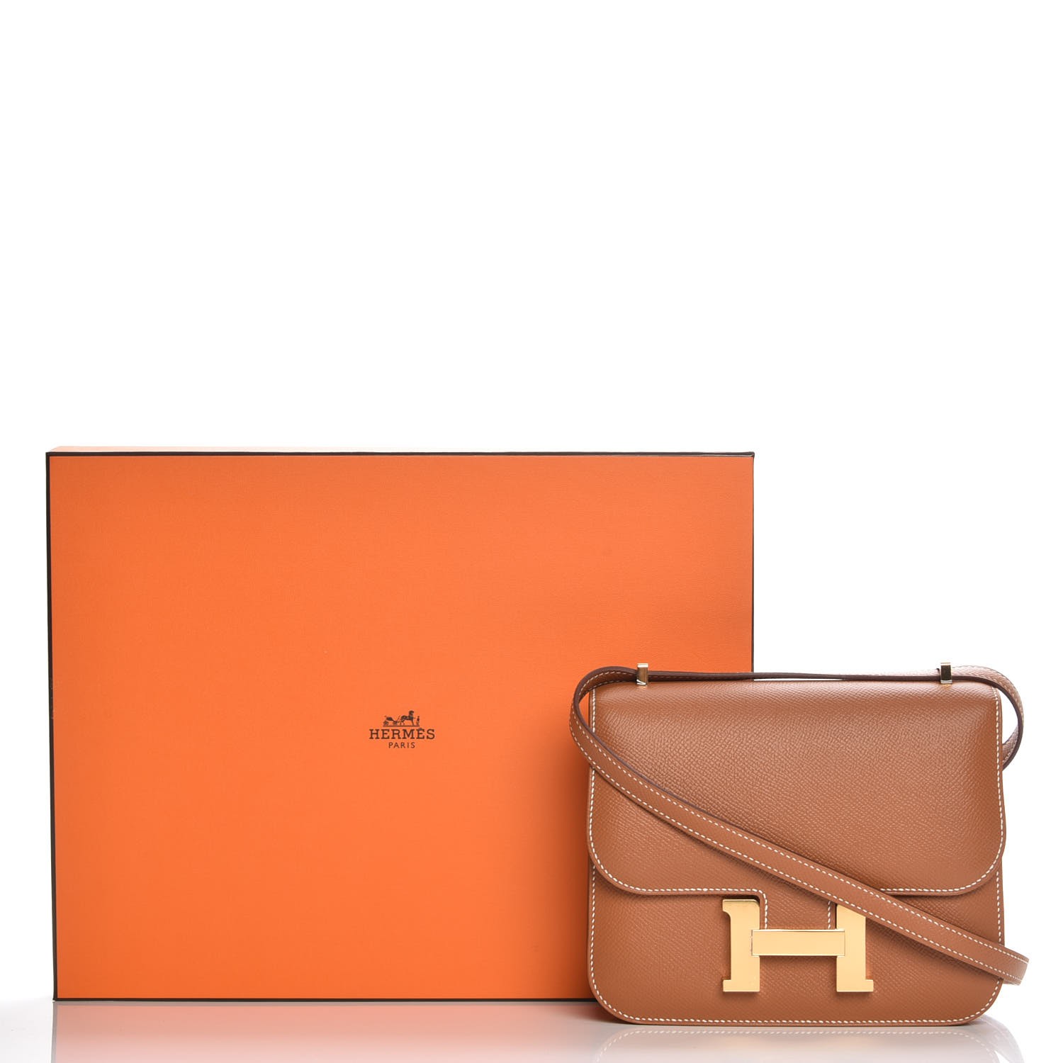 HERMES Epsom Constance 18 Gold 217774