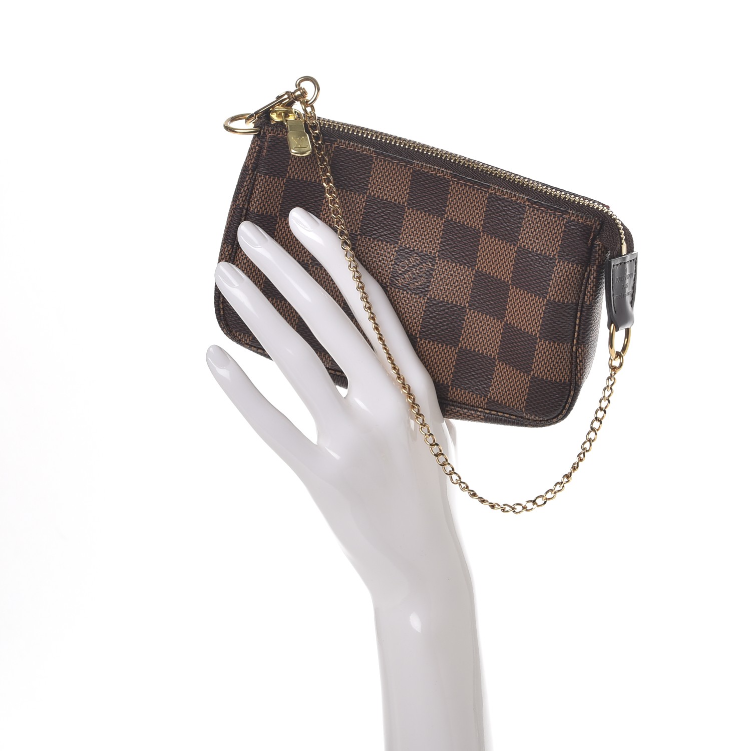 louis vuitton pochette accessoires damier ebene mini brown