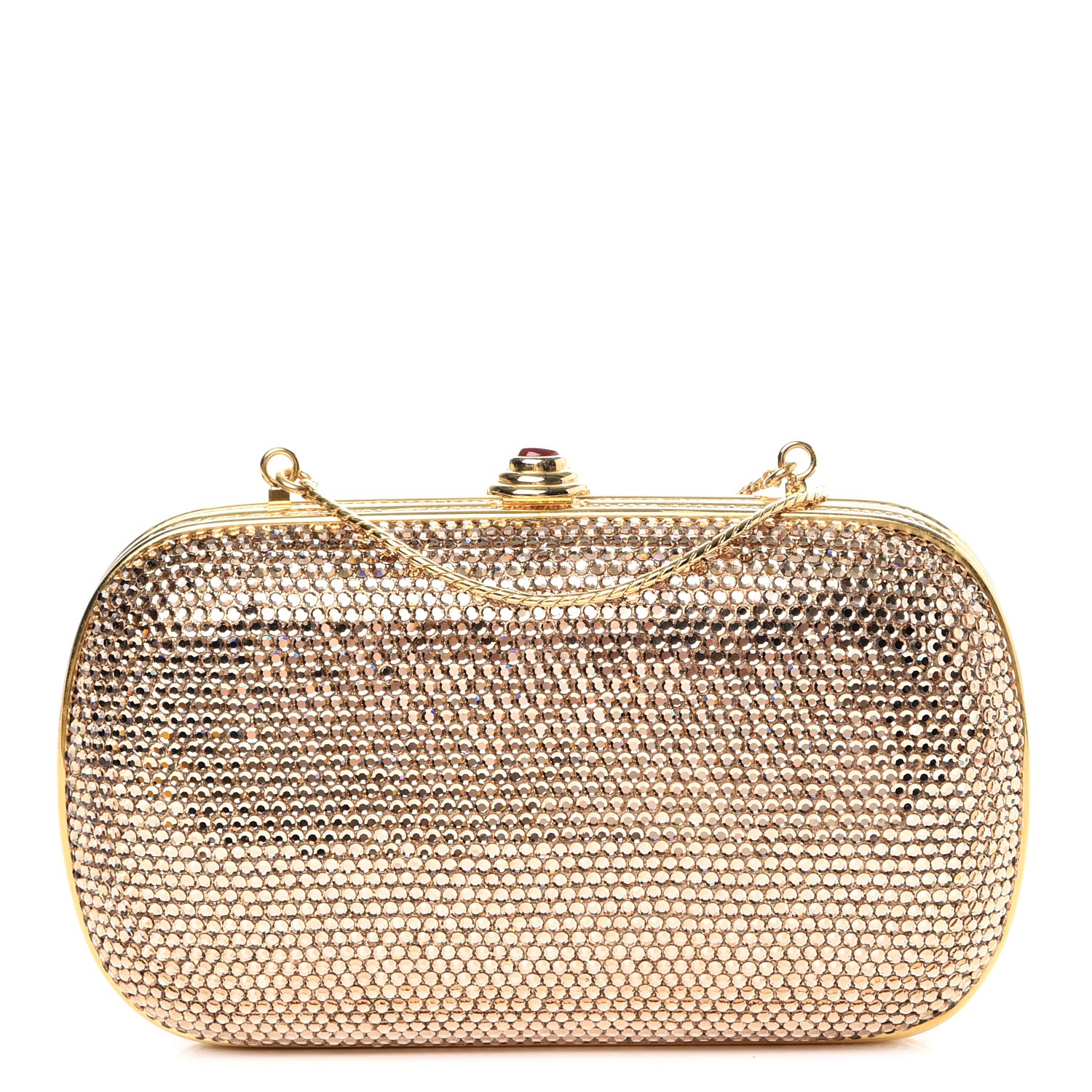 judith leiber gold clutch