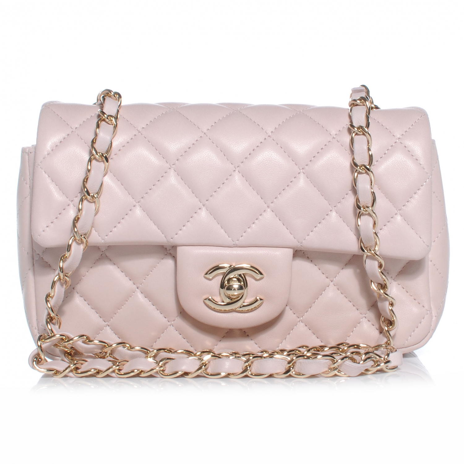 chanel pink lambskin