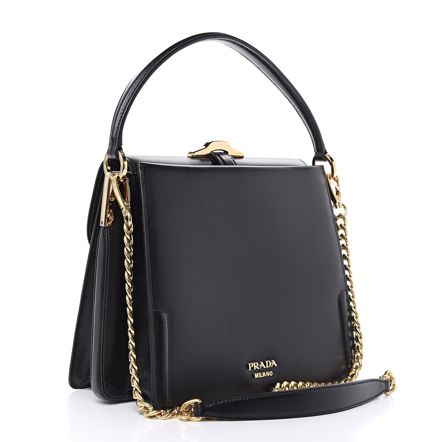 prada belle leather bag