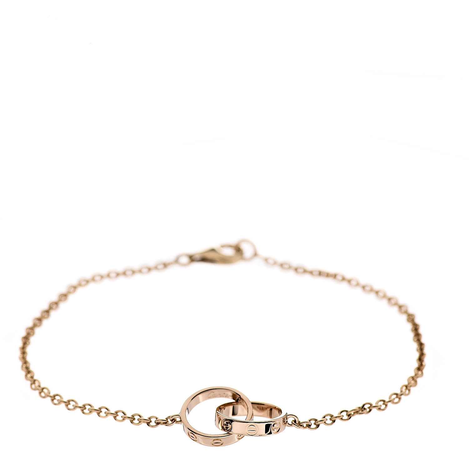 CARTIER 18K Yellow Gold Interlocking LOVE Bracelet 482771 | FASHIONPHILE