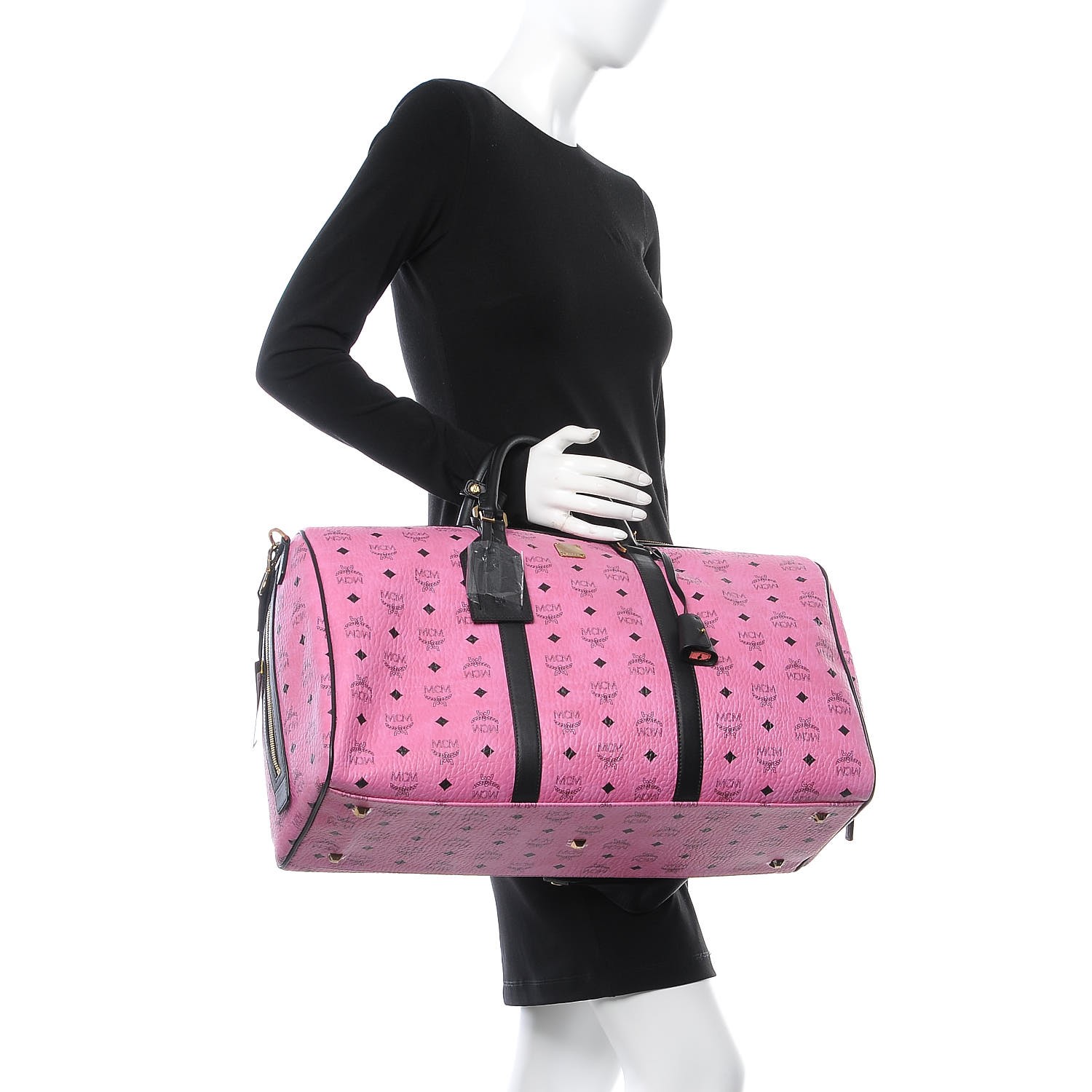 pink weekender duffle