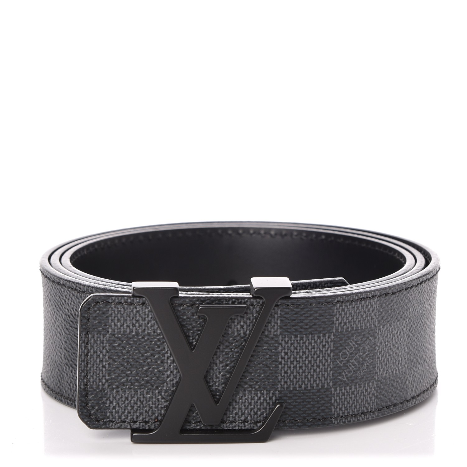 Louis Vuitton Damier Graphite Initials Belt Size 100 CM Louis Vuitton