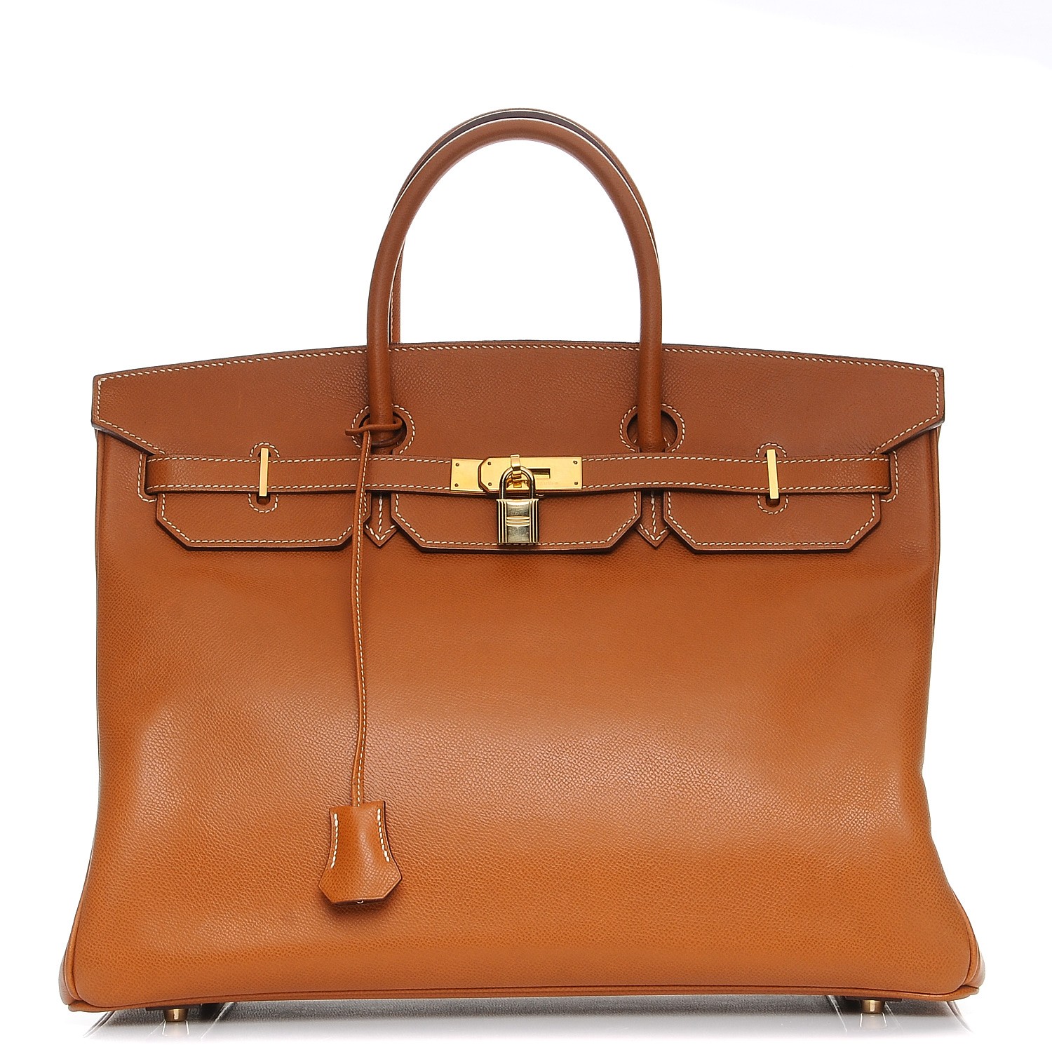 HERMES Epsom Birkin 40 Cognac 213338