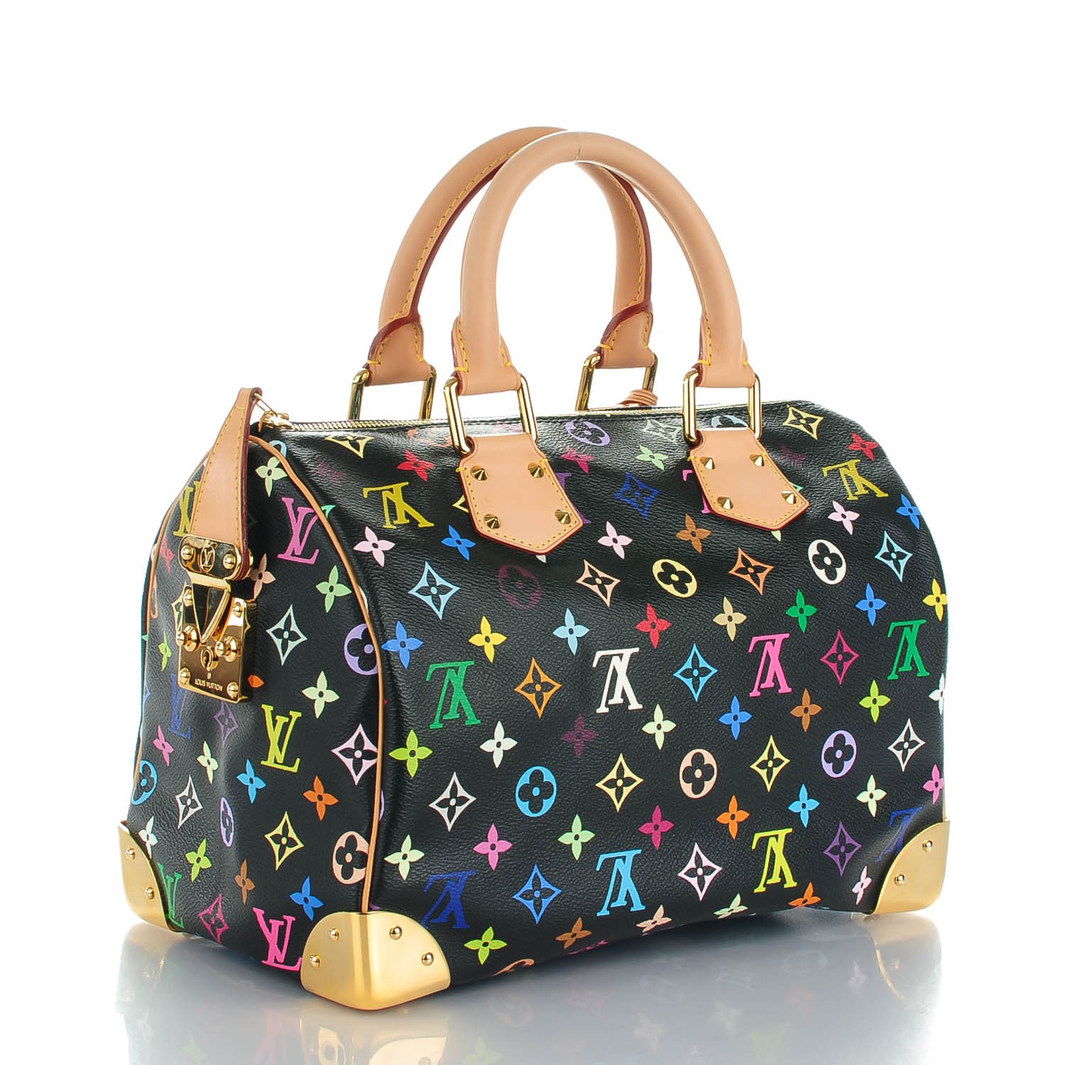 LOUIS VUITTON Monogram Multicolor Speedy 30 Black 143347