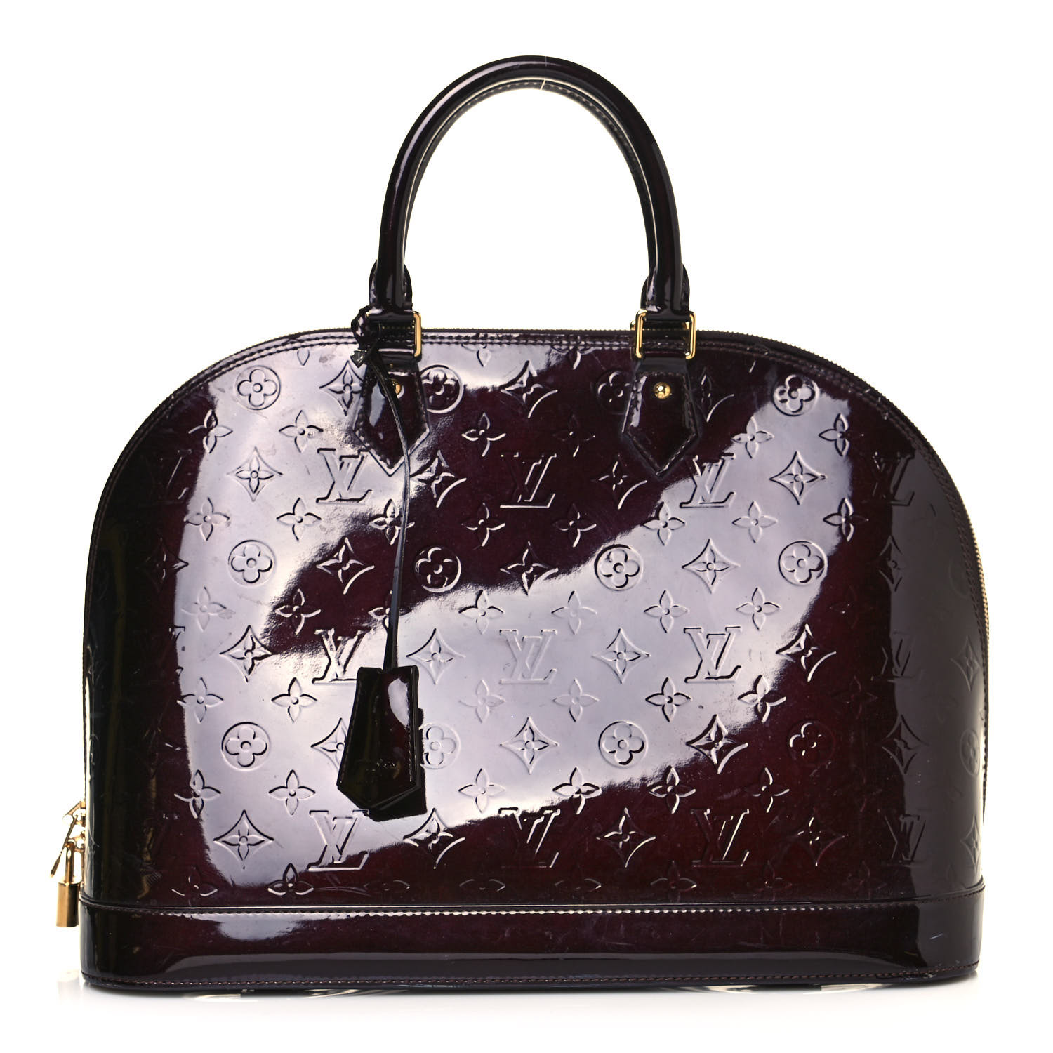 Louis Vuitton Alma Mm Aubergine Vernis At 1stdibs