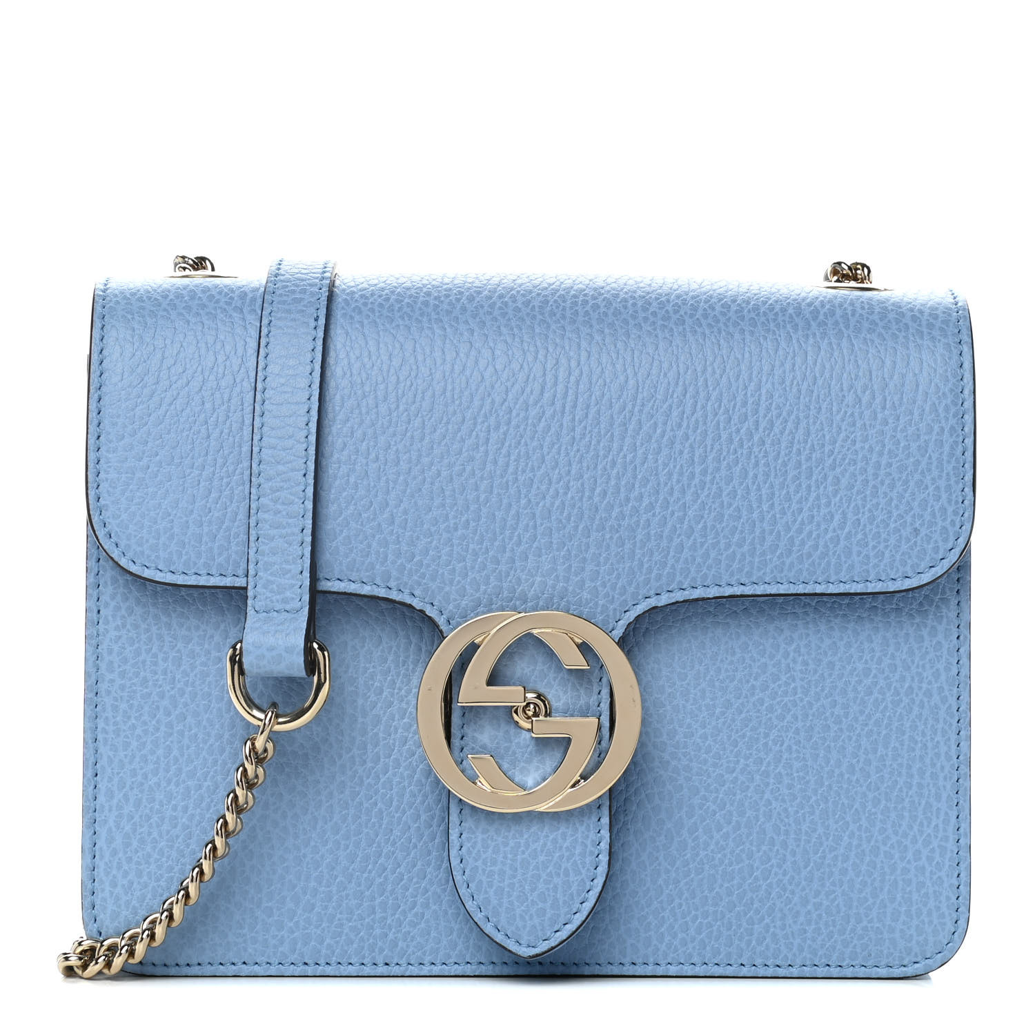 gucci dollar calfskin interlocking g shoulder bolsa