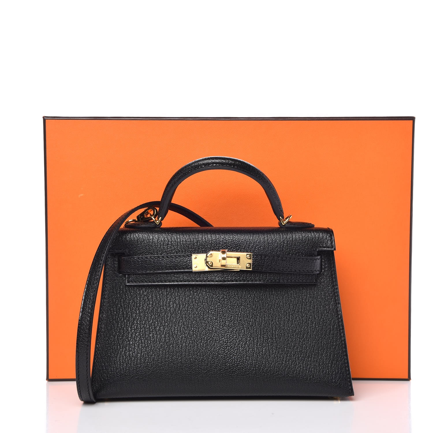 Hermes mini kelly chevre hot sale