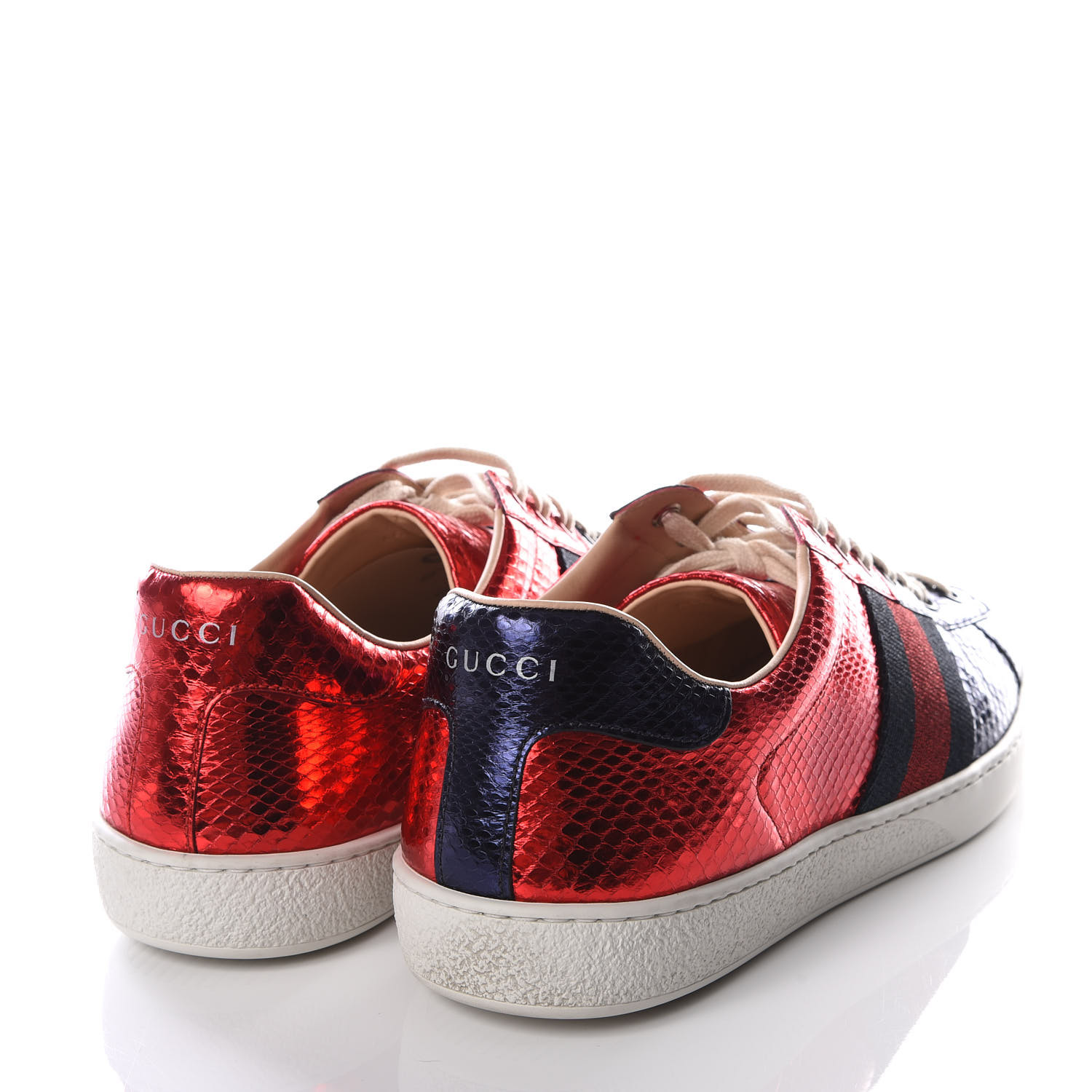 gucci sneakers blue and red