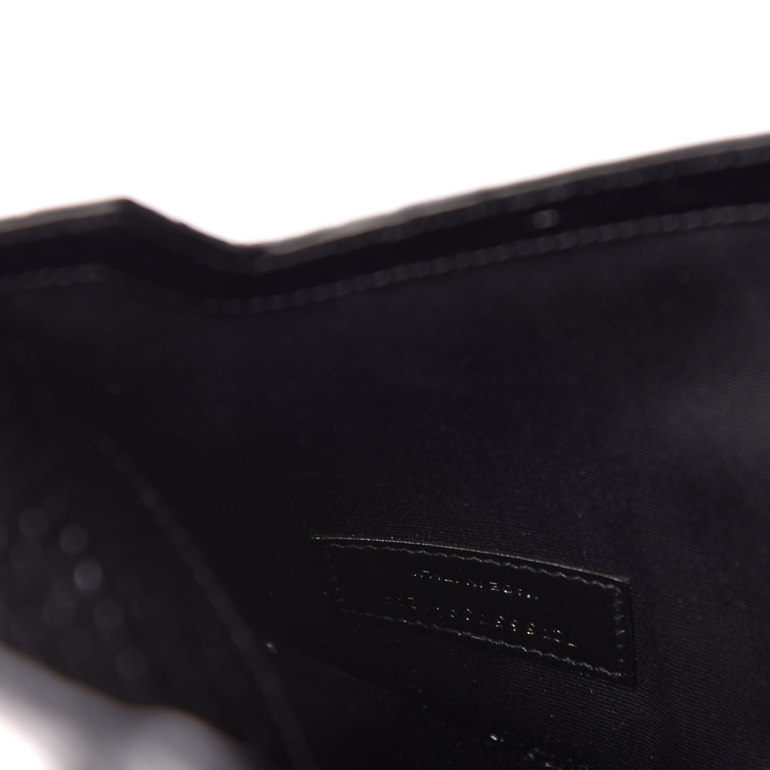 black croc uptown wallet bag