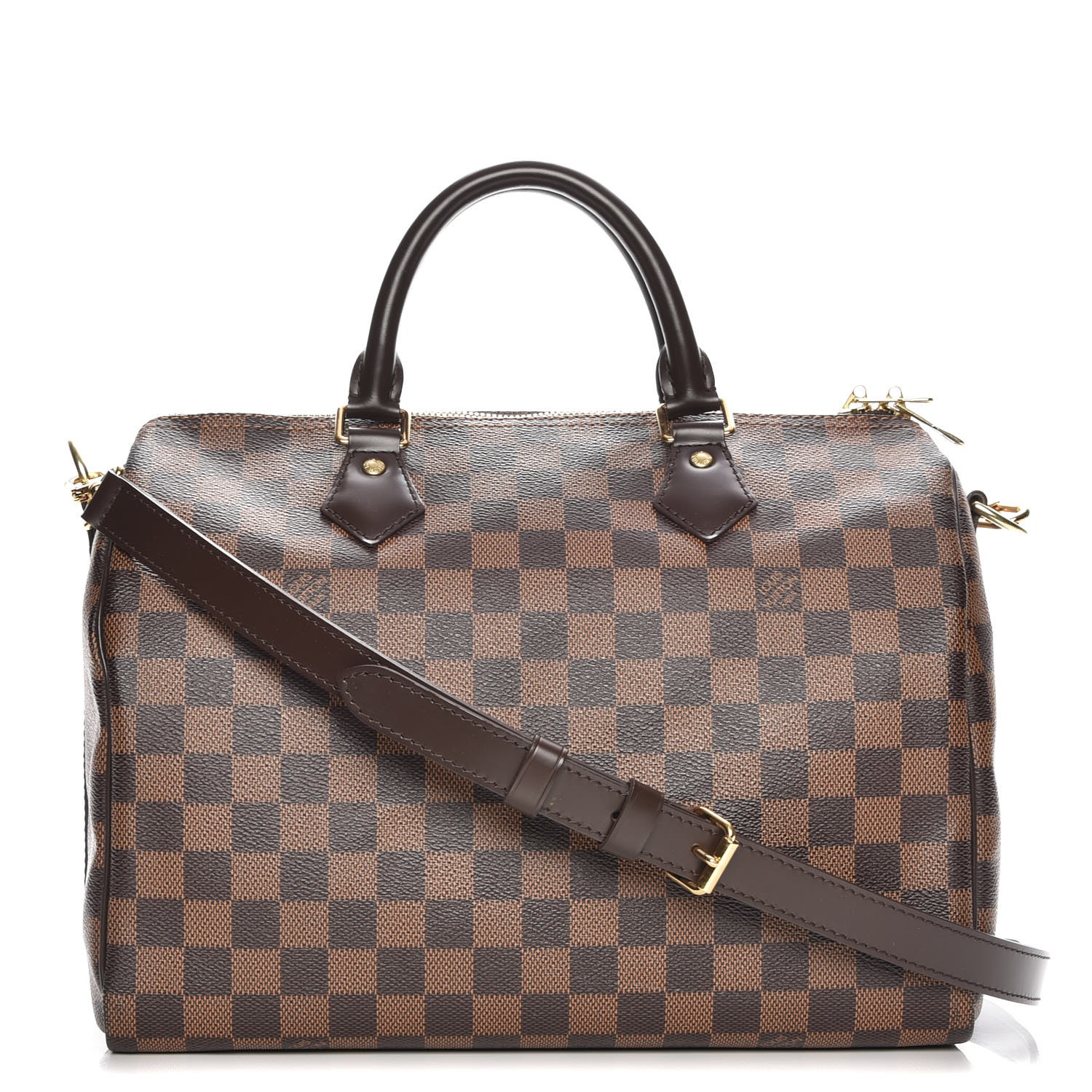 LOUIS VUITTON Damier Ebene Speedy Bandouliere 30 69601