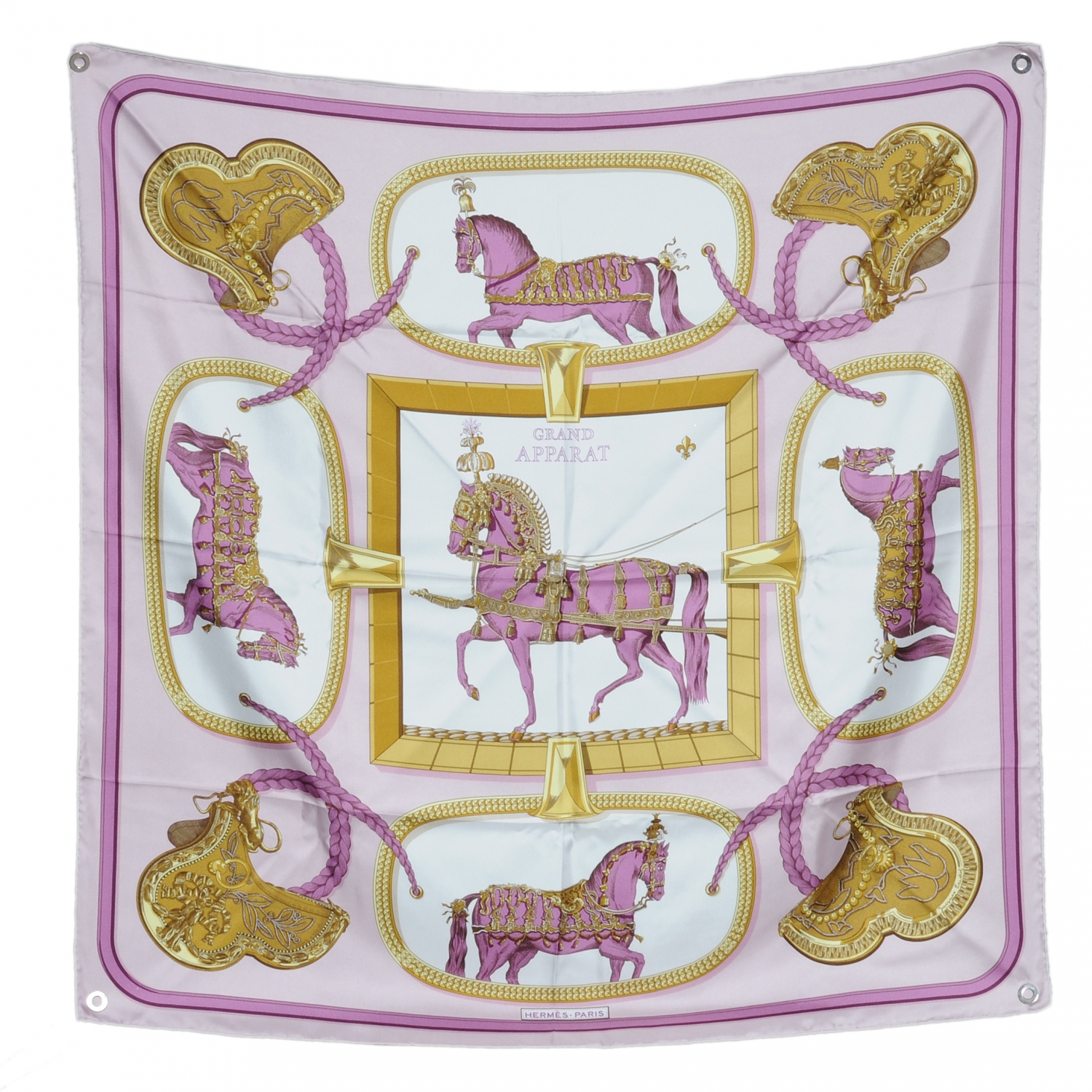 HERMES Silk Grand Apparat Scarf 90 39989 | FASHIONPHILE