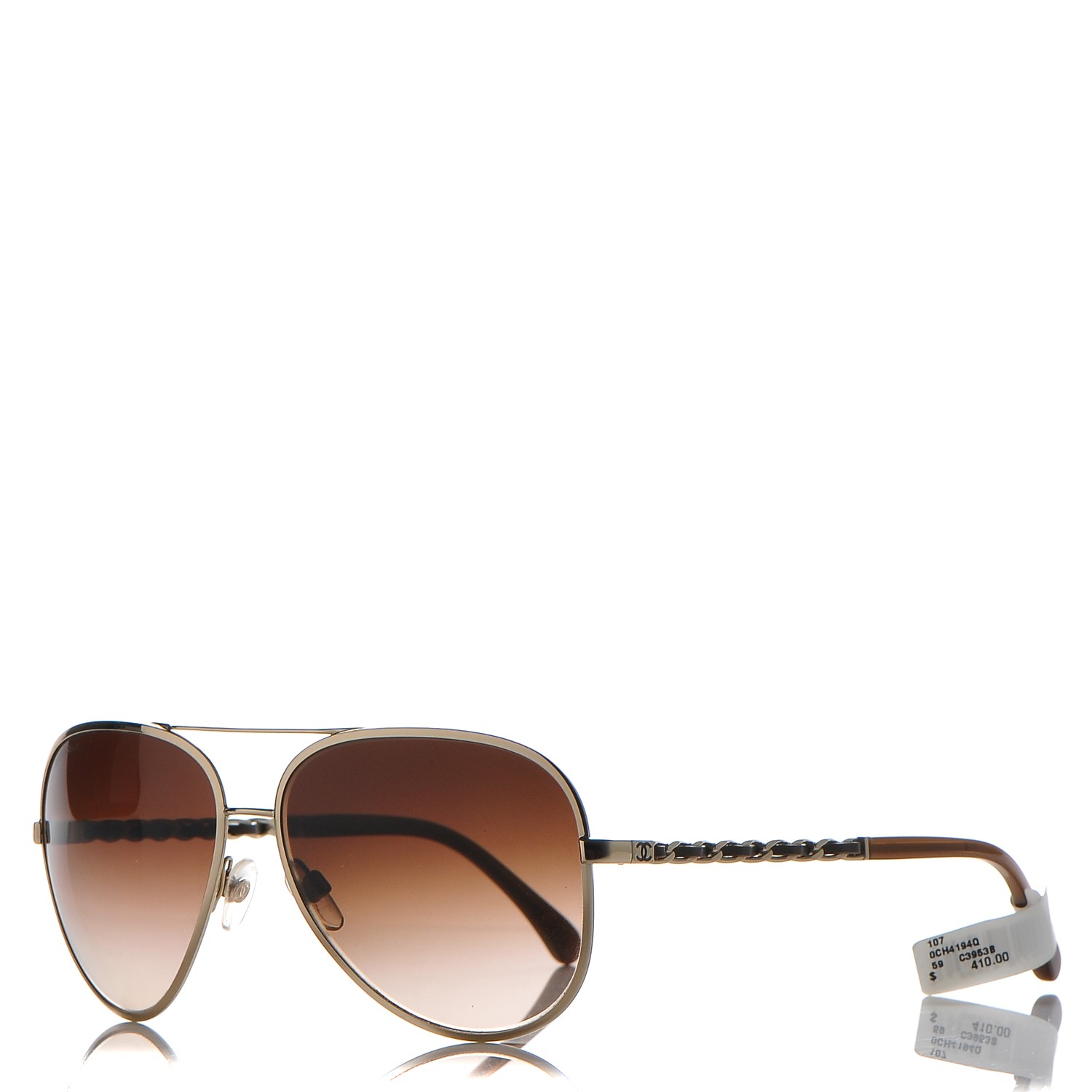 chanel chain aviator sunglasses