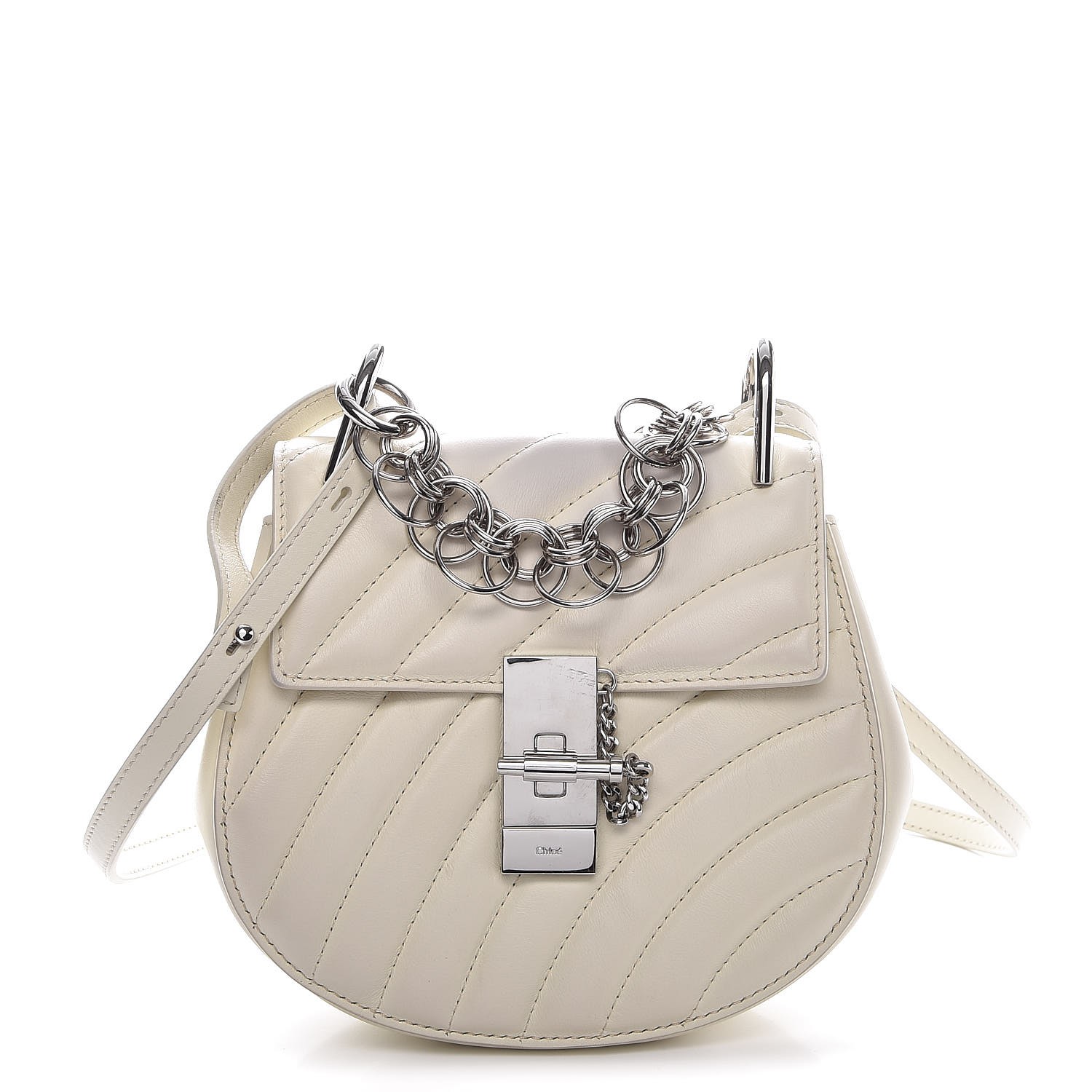 chloe quilted mini drew